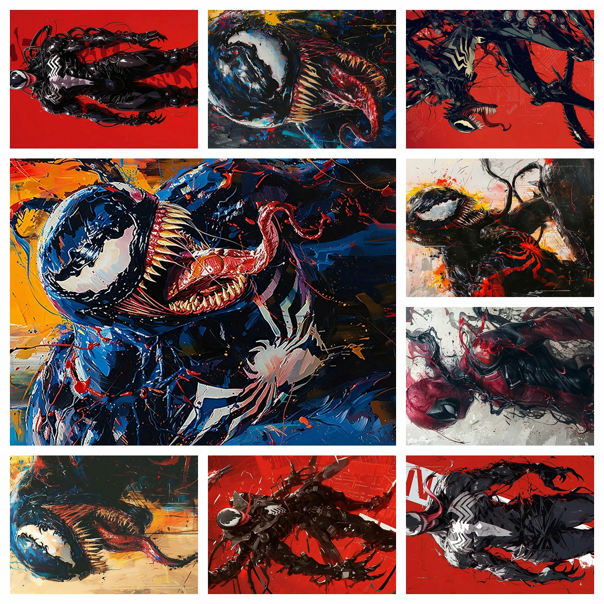 Resin Art And Craft - Anime Marvel venom spider-man Diamond Painting