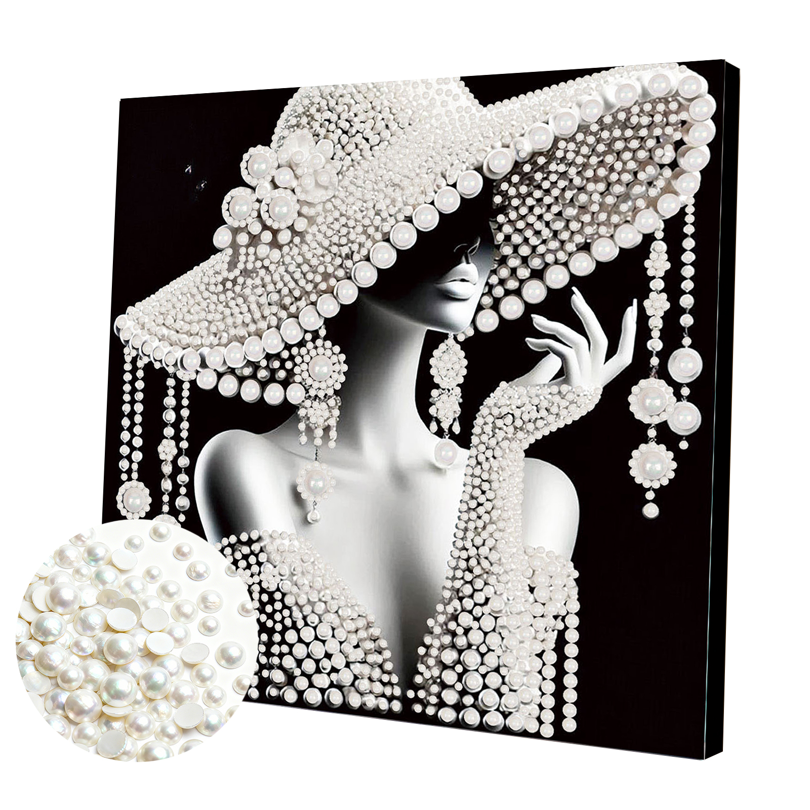 Resin Art Frame - DIY Ladies Pearl Painting Art Kits