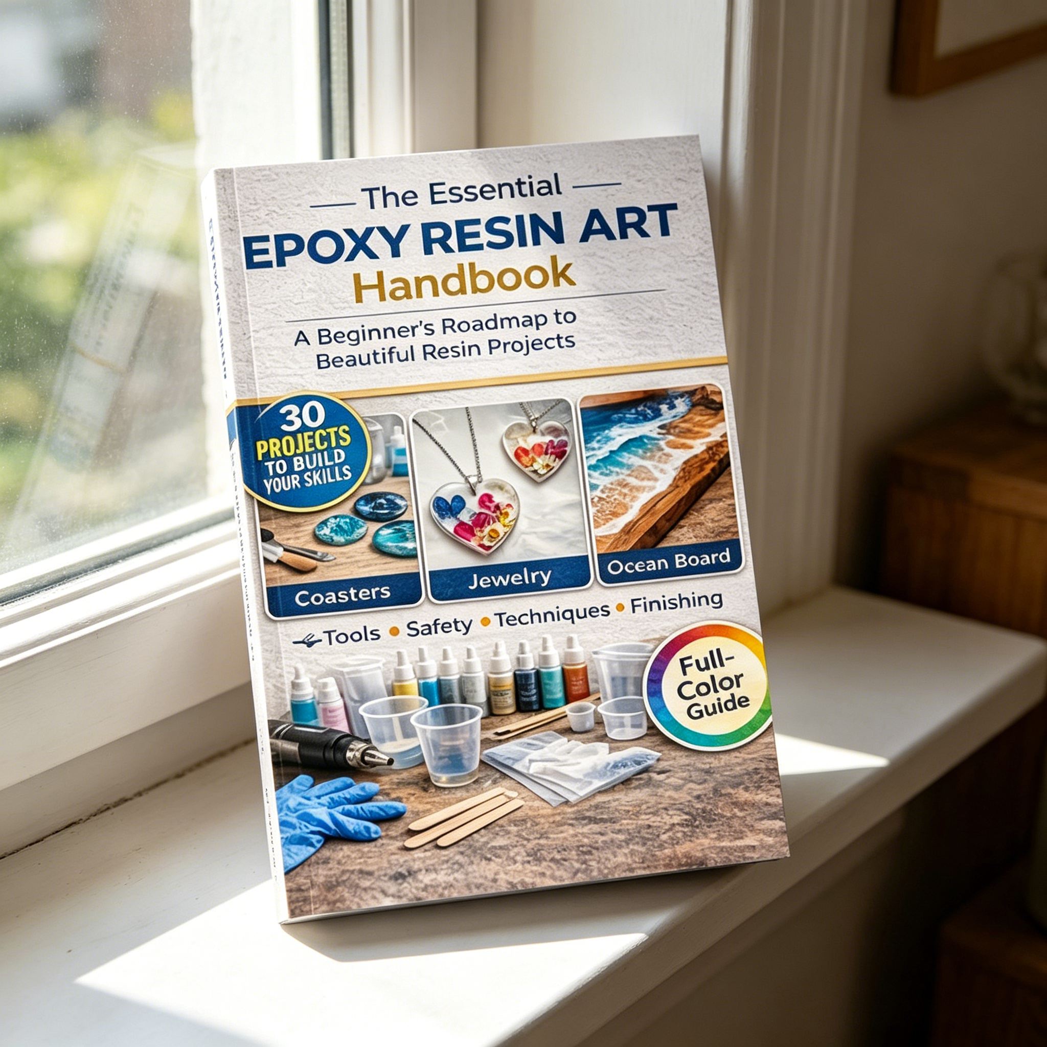 Resin Art Guide Book - Epoxy Resin Art Book Guide for