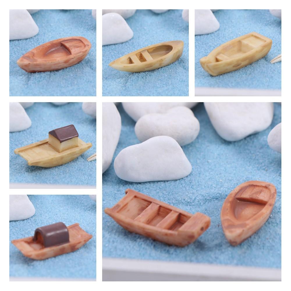 Resin Art With Wood - Micro Landscape Micro Landscape Boat Wooden