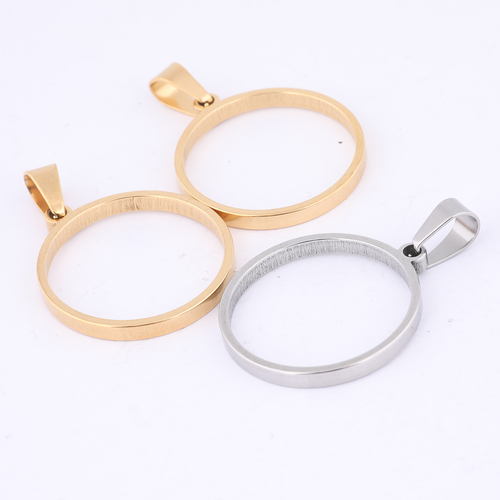 Resin Art Materials Kit - 10pcs 25mm Round Open Bezel Charms