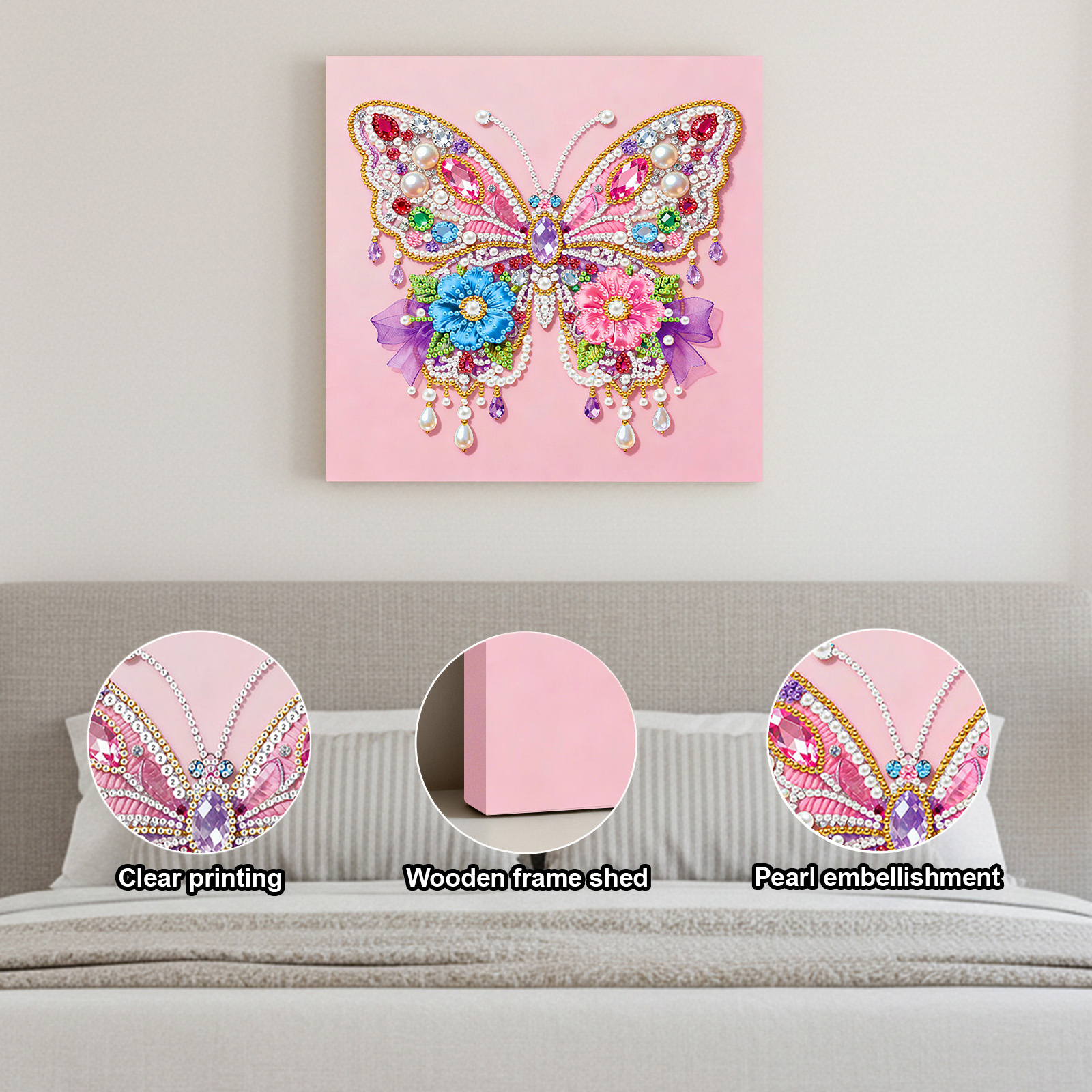 DIY Pearl Diamond Painting Gem - Resin Art Frame ulasan dan harga