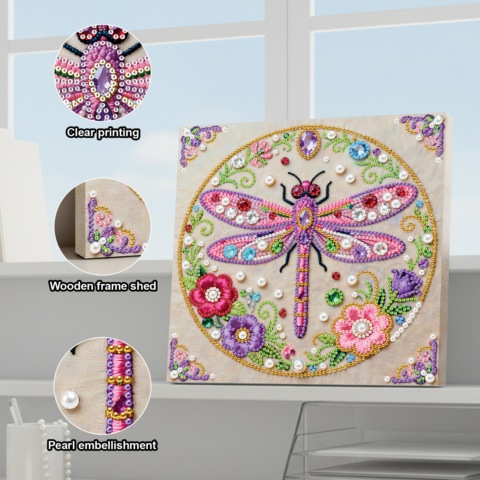 DIY Pearl Diamond Painting Gem - Resin Art Frame ulasan dan harga