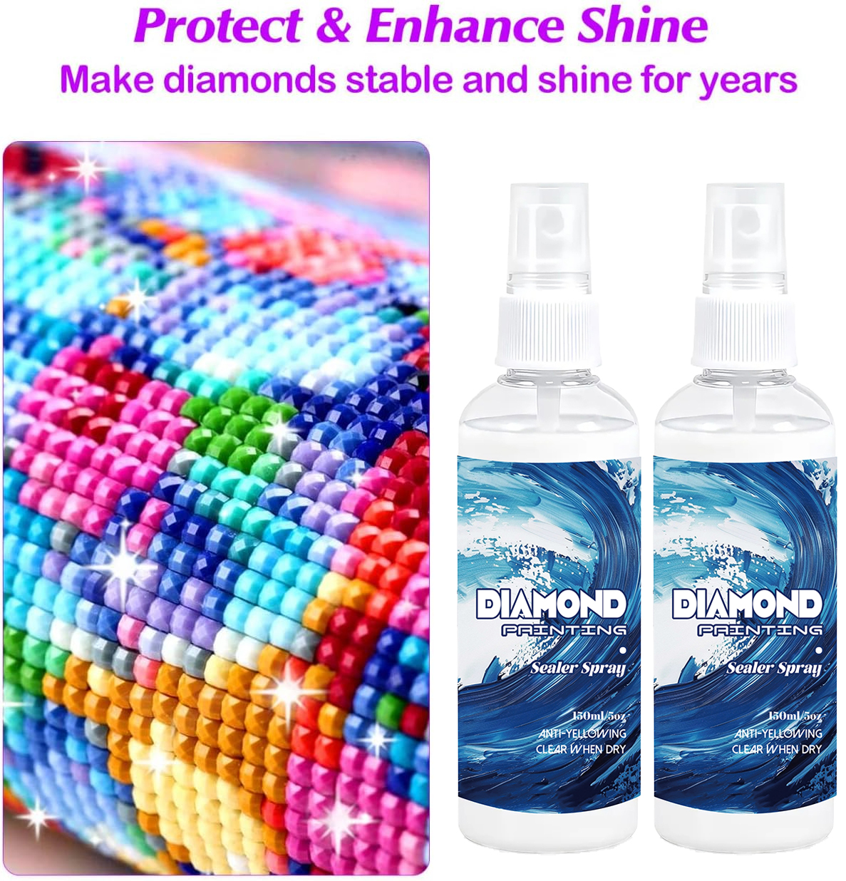 150ml Diamond Painting Sealant - Resin Art And Craft ulasan dan harga