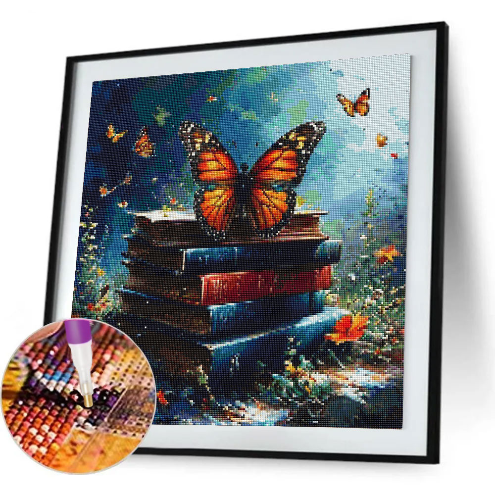 Book And Butterfly Diamond Pai - Resin Art Guide Book ulasan dan harga