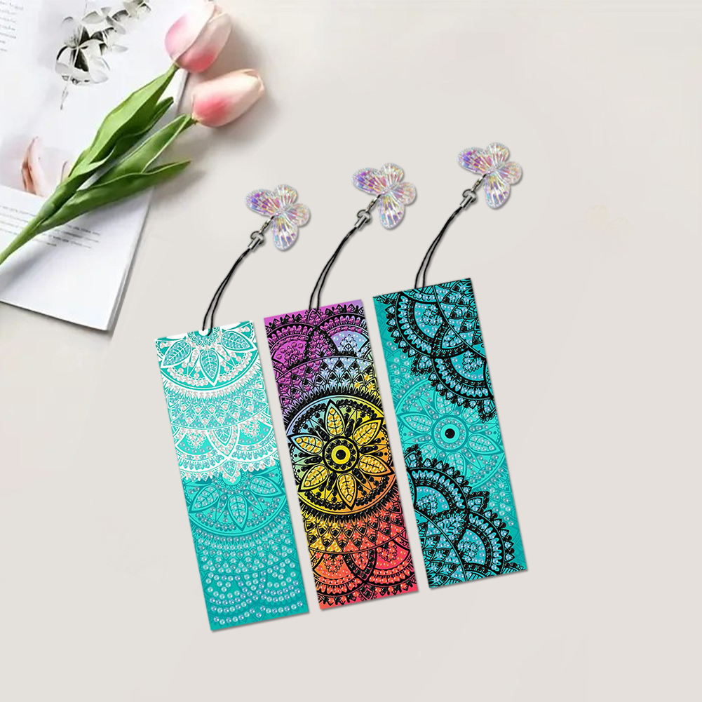 3Pcs Butterfly DIY Diamond Art - Resin Art Bookmark ulasan dan harga