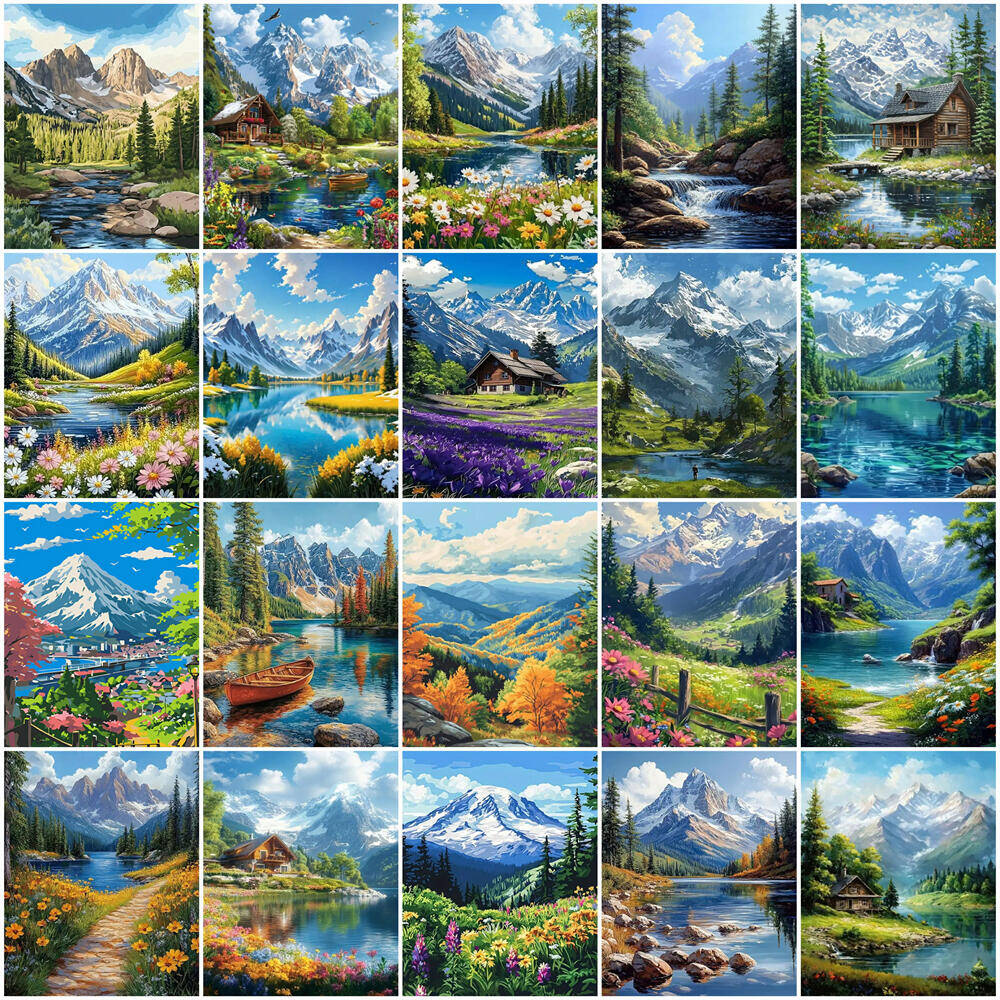 2026 Oil Painting By Numbers M - Resin Art Canvas ulasan dan harga
