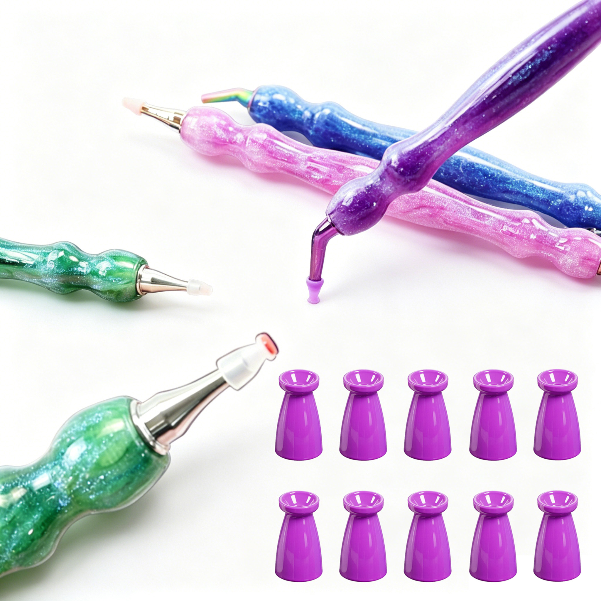 10Pcs Silicone Diamond Paintin - Resin Art Painting ulasan dan harga