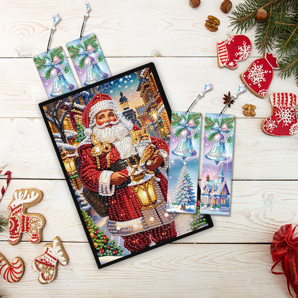 Santa Claus A5 Size Diamond Pa - Resin Art Bookmark ulasan dan harga
