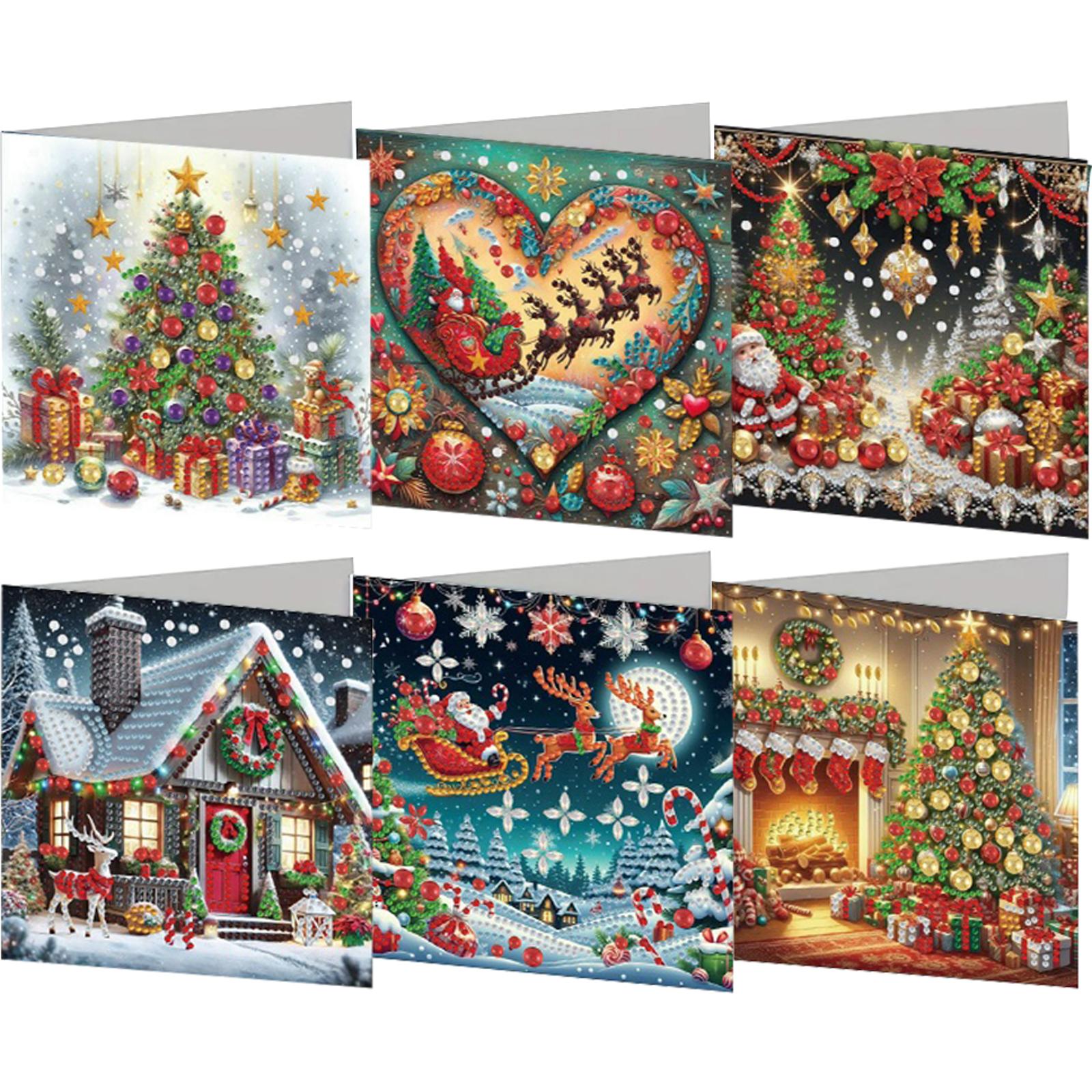6PCS DIY Christmas Diamond Art - Resin Art Bookmark ulasan dan harga