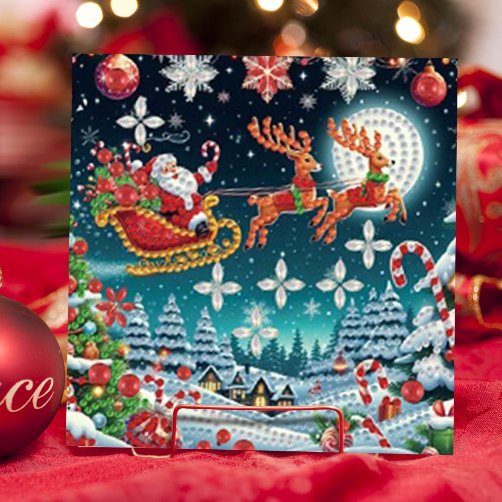 6PCS DIY Christmas Diamond Art - Resin Art Bookmark ulasan dan harga