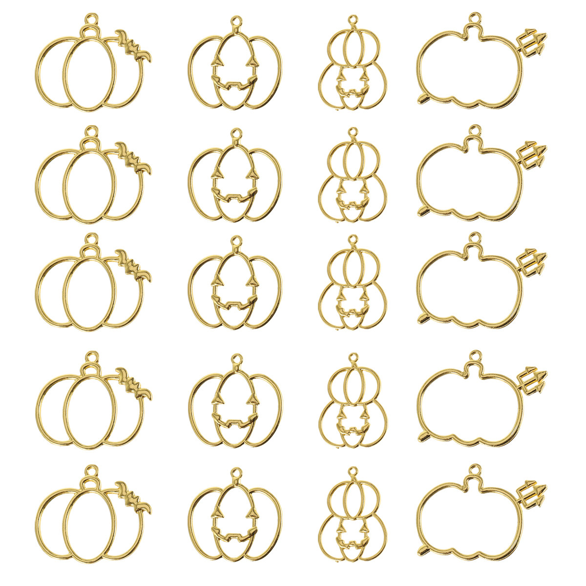 20Pcs DIY Pumpkin Resin Pendan - Resin Art And Craft ulasan dan harga