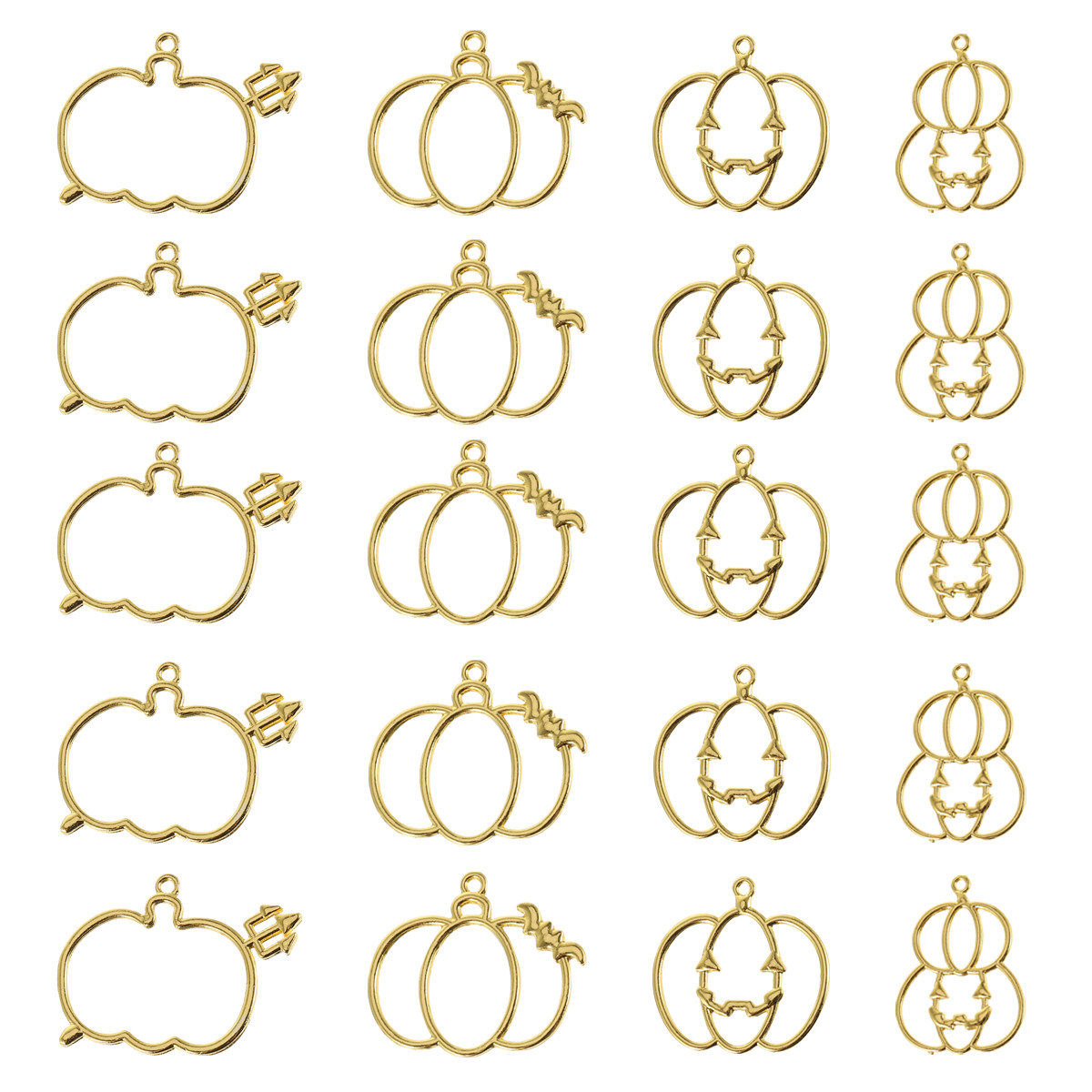 20Pcs DIY Pumpkin Resin Pendan - Resin Art And Craft ulasan dan harga