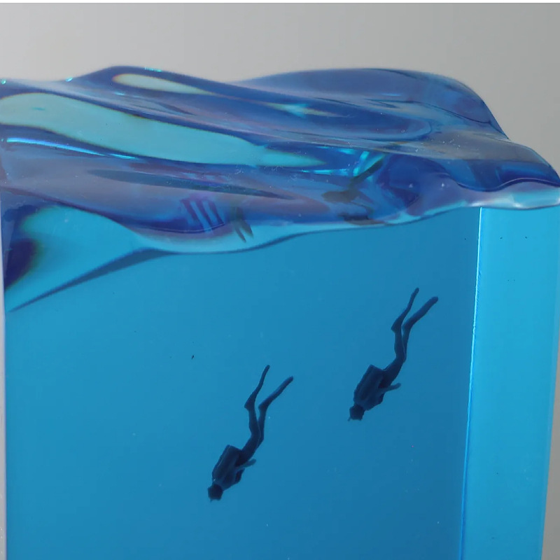 NEW Marine Art Home Decoration - Resin Art With Wood ulasan dan harga