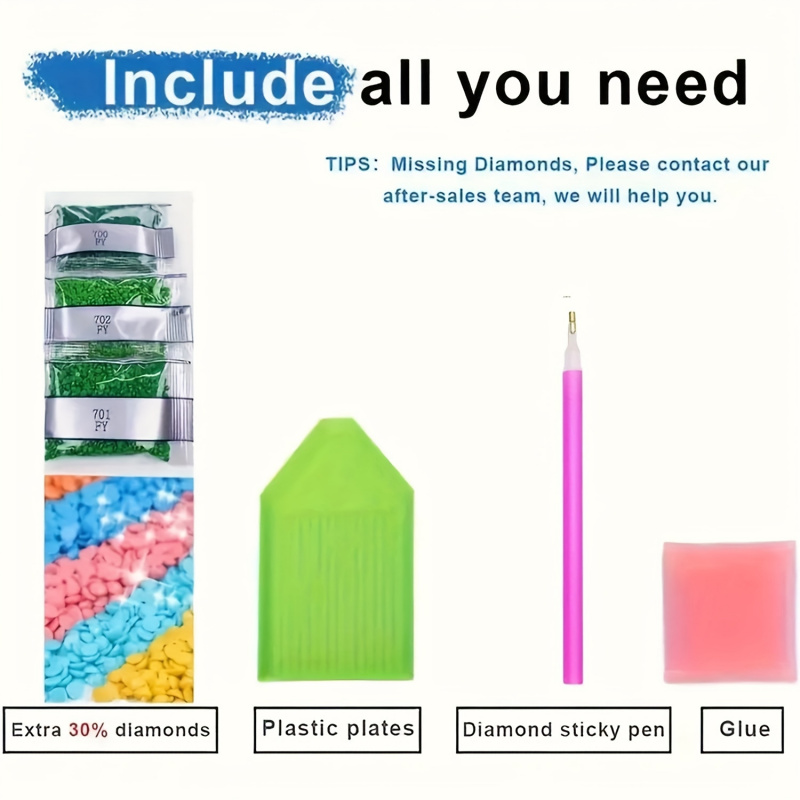 Diamond painting kit, pink sky - Resin Art Canvas ulasan dan harga