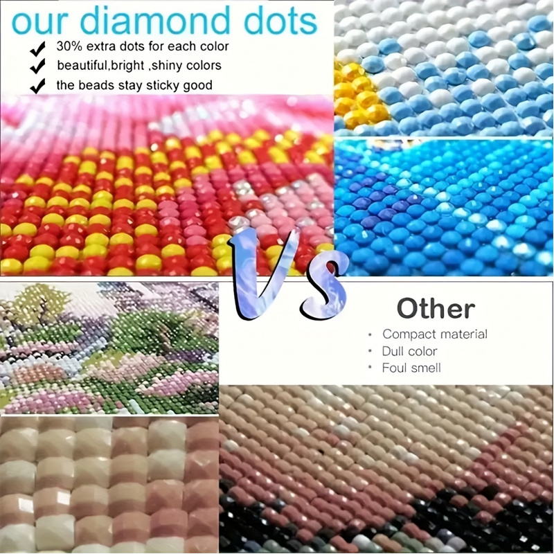 Diamond painting kit, pink sky - Resin Art Canvas ulasan dan harga