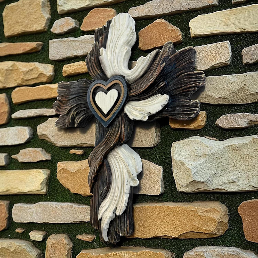 2D Wall Cross Decorations for  - Resin Art With Wood ulasan dan harga
