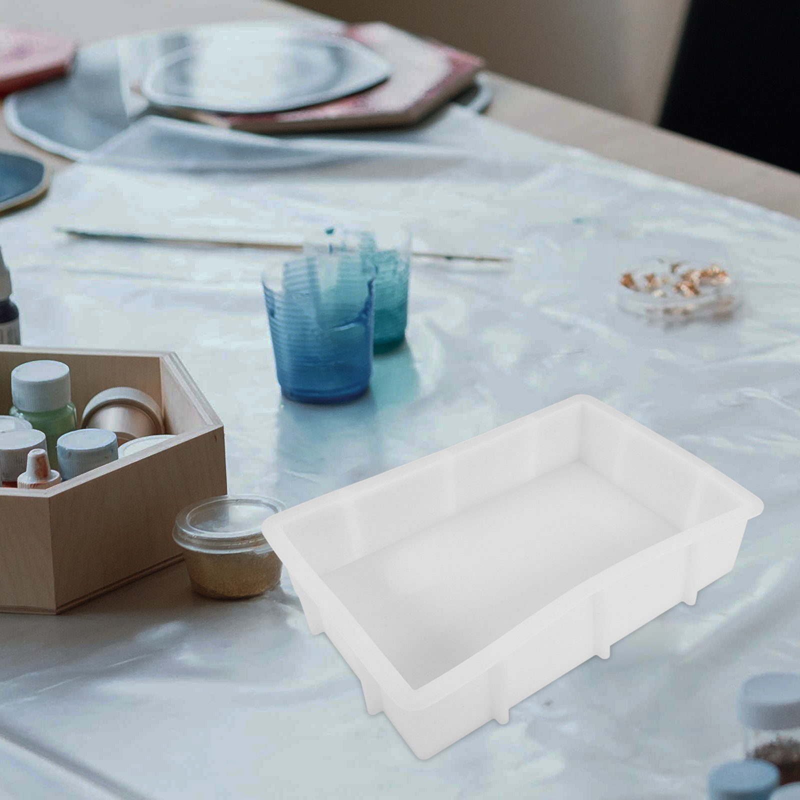 Extra Large Rectangular Silico - Resin Art Geode ulasan dan harga
