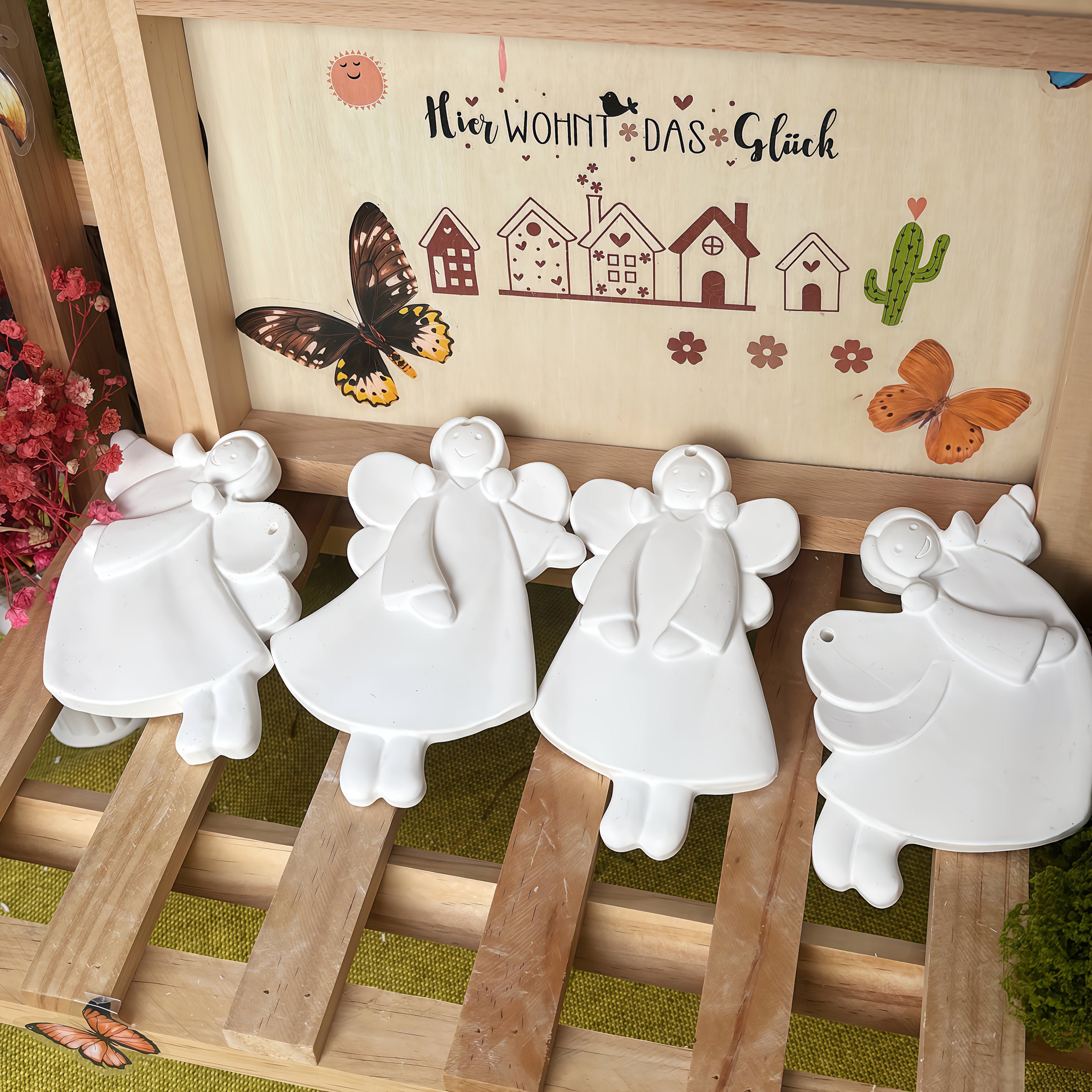 4pcs Angel Pendant Mold, Resin - Resin Art Products ulasan dan harga