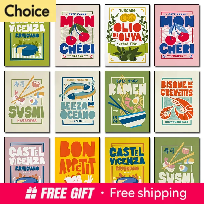 2026 Cartoon Funny Food Poster - Resin Art Quote ulasan dan harga