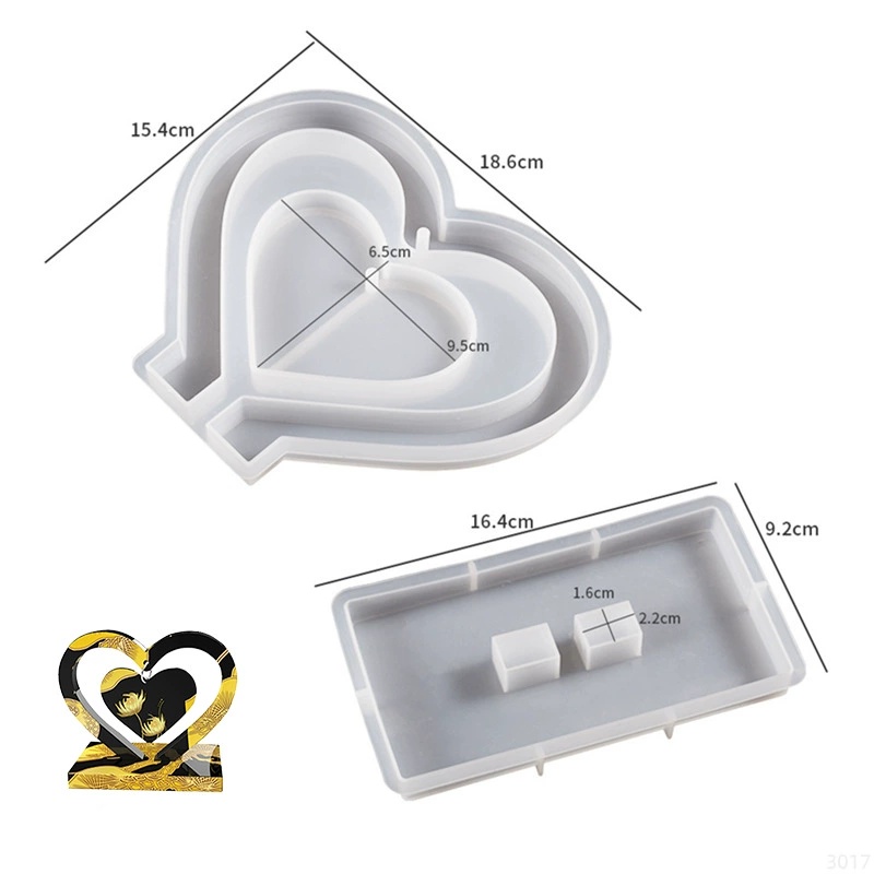 Letter Mm Epoxy Resin Silicone - Resin Art Products ulasan dan harga