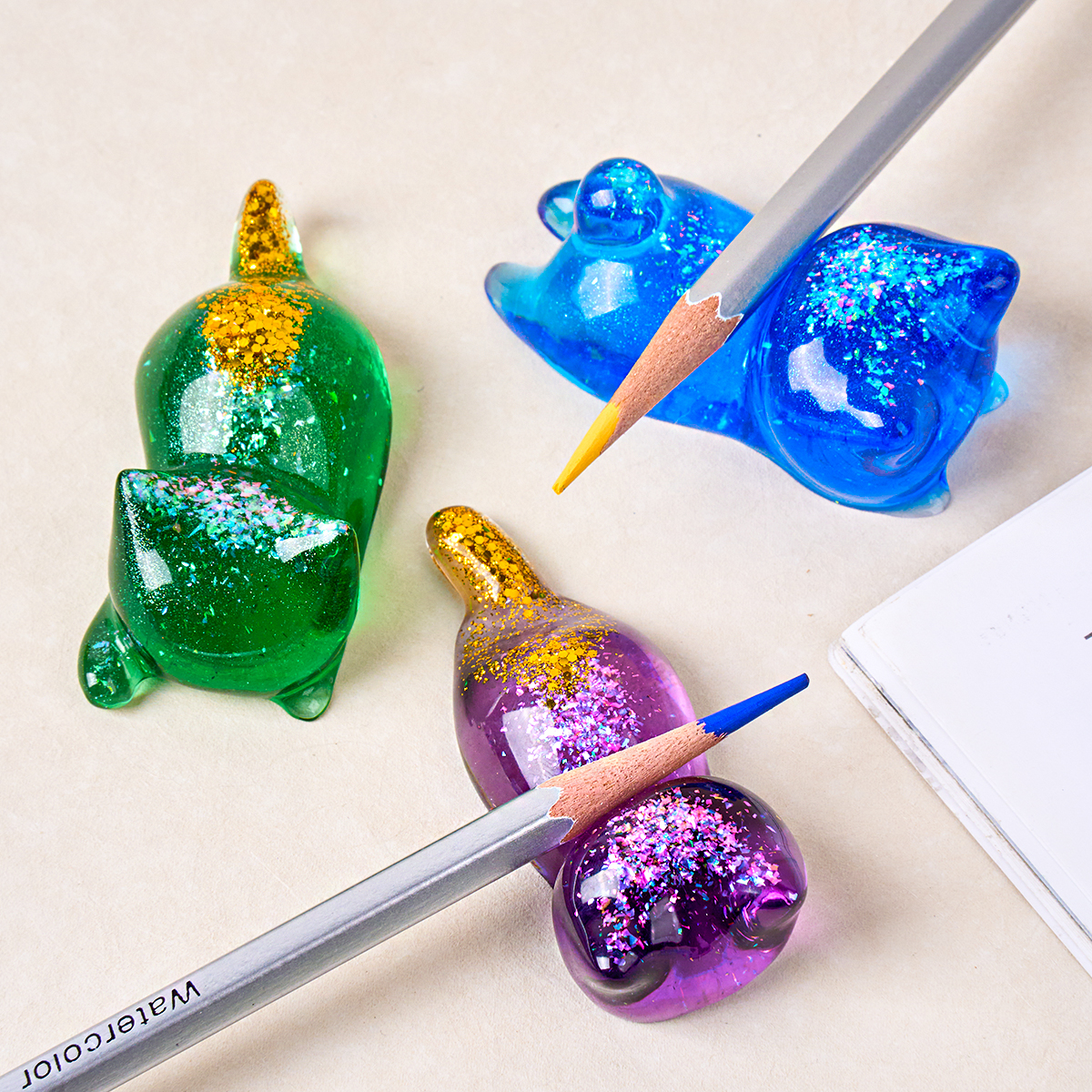 3D Cat Crystal Epoxy Resin Mol - Resin Art Products ulasan dan harga