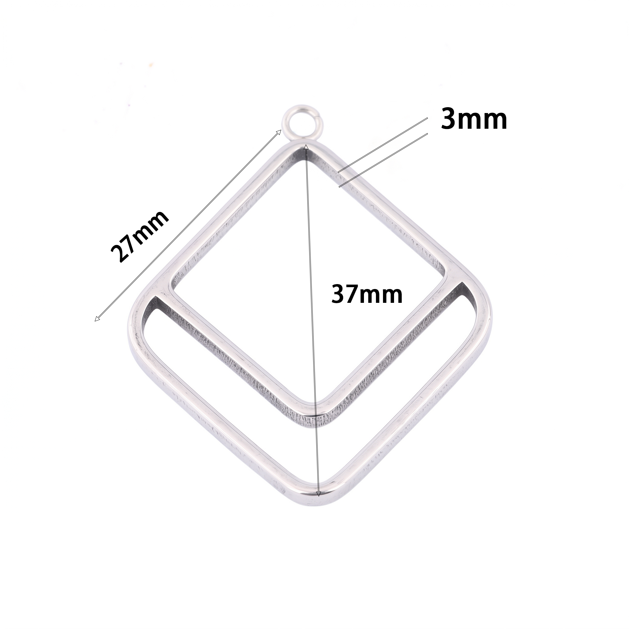 10pcs Square Triangle 3mm Thic - Resin Art Materials Kit ulasan dan harga