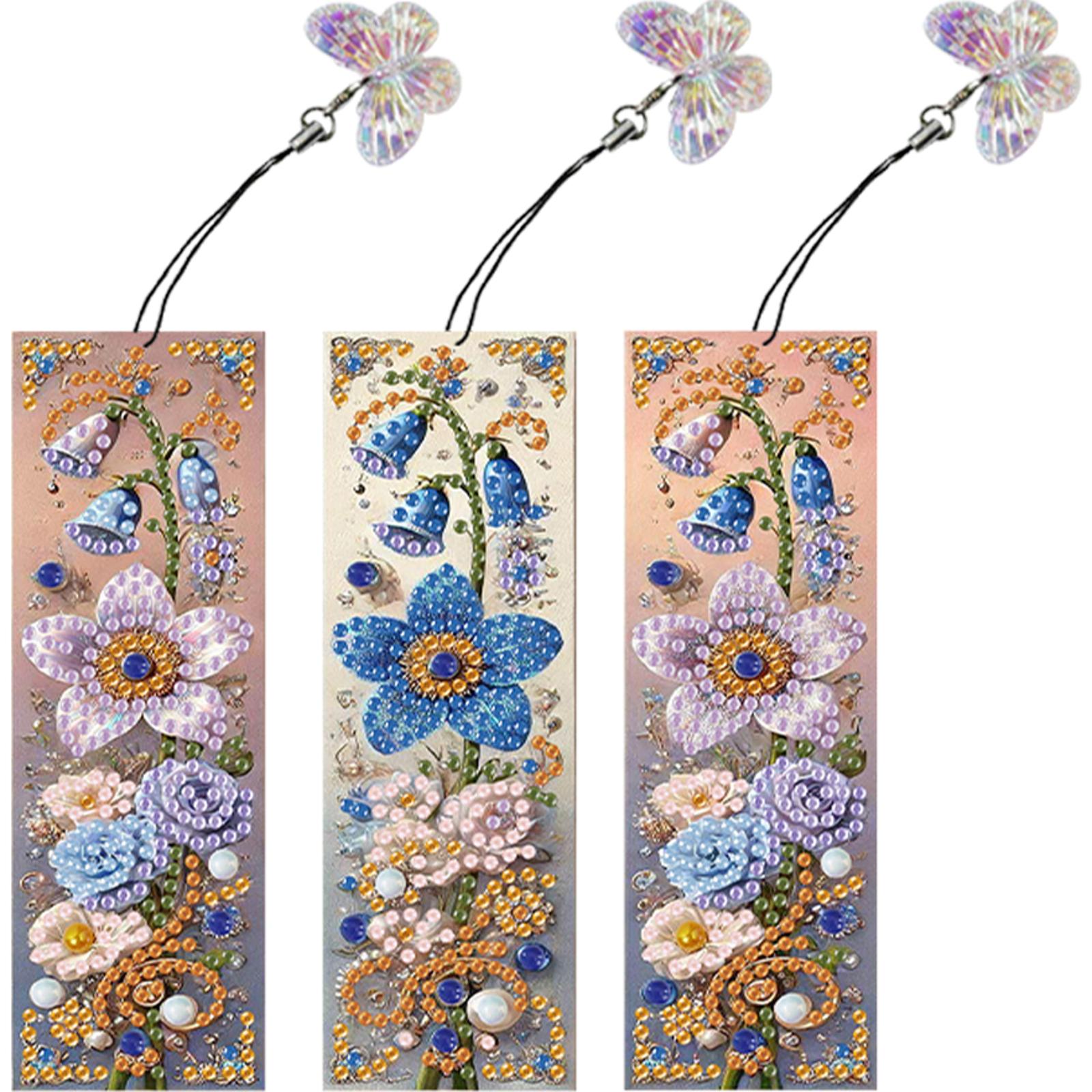 3Pcs Butterfly DIY Diamond Art - Resin Art Bookmark ulasan dan harga