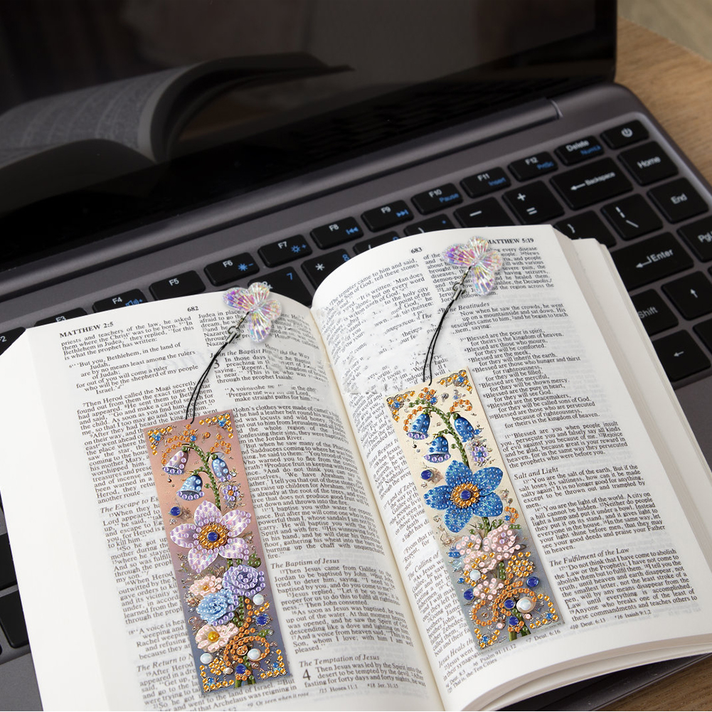 3Pcs Butterfly DIY Diamond Art - Resin Art Bookmark ulasan dan harga