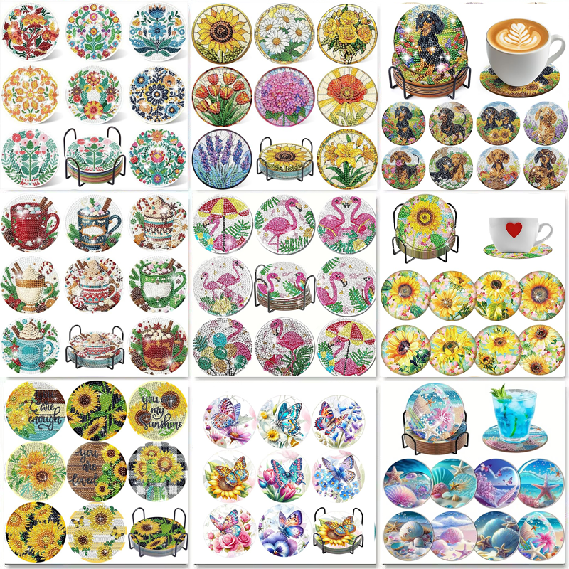 8-piece set/Diamond painting c - Resin Art Canvas ulasan dan harga