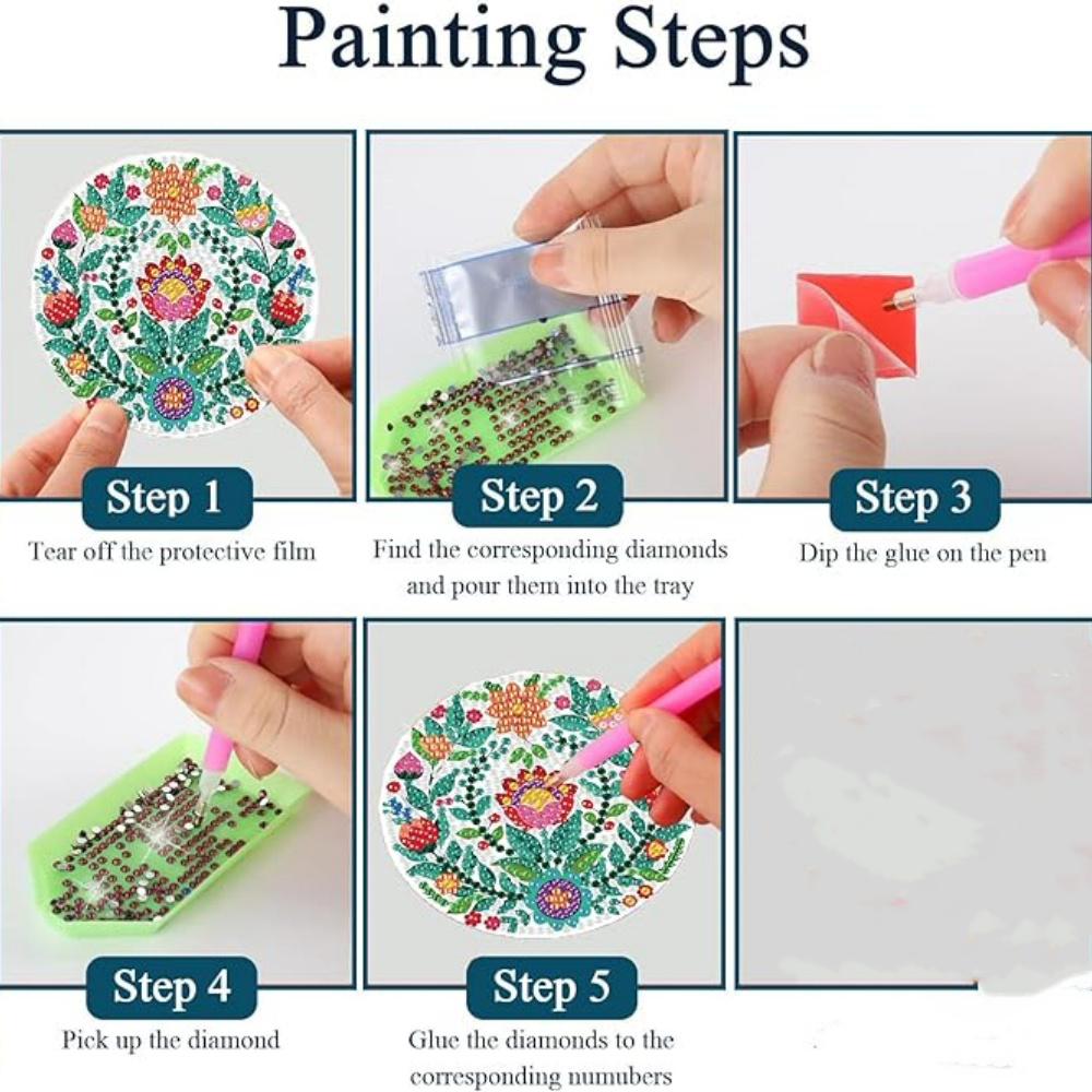 8-piece set/Diamond painting c - Resin Art Canvas ulasan dan harga