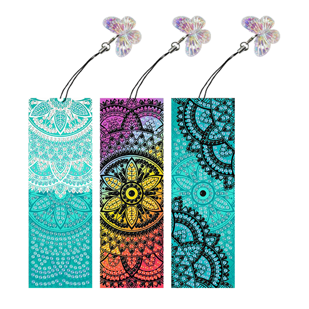 3Pcs Butterfly DIY Diamond Art - Resin Art Bookmark ulasan dan harga