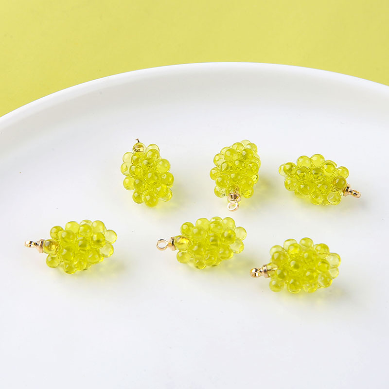6pcs Cute Little Grapes Resin  - Resin Art Materials Kit ulasan dan harga