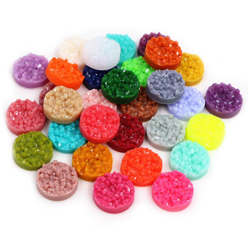40pcs Resin Druzy Cabochons Do - Resin Art Materials Kit ulasan dan harga