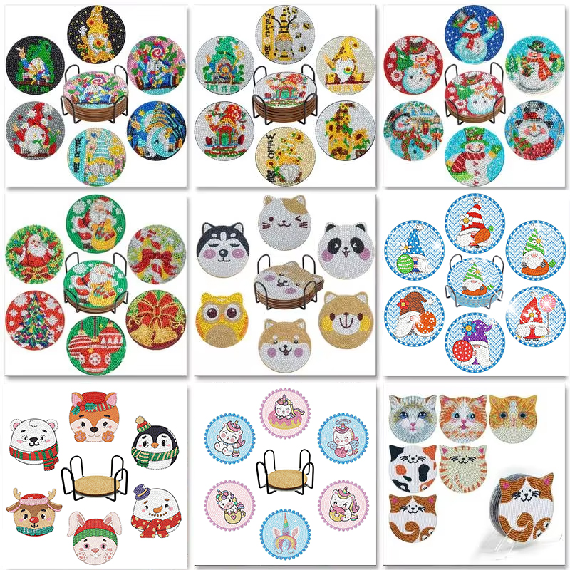 GATYZTORY 6pcs/Set DIY Diamond - Resin Art With Wood ulasan dan harga
