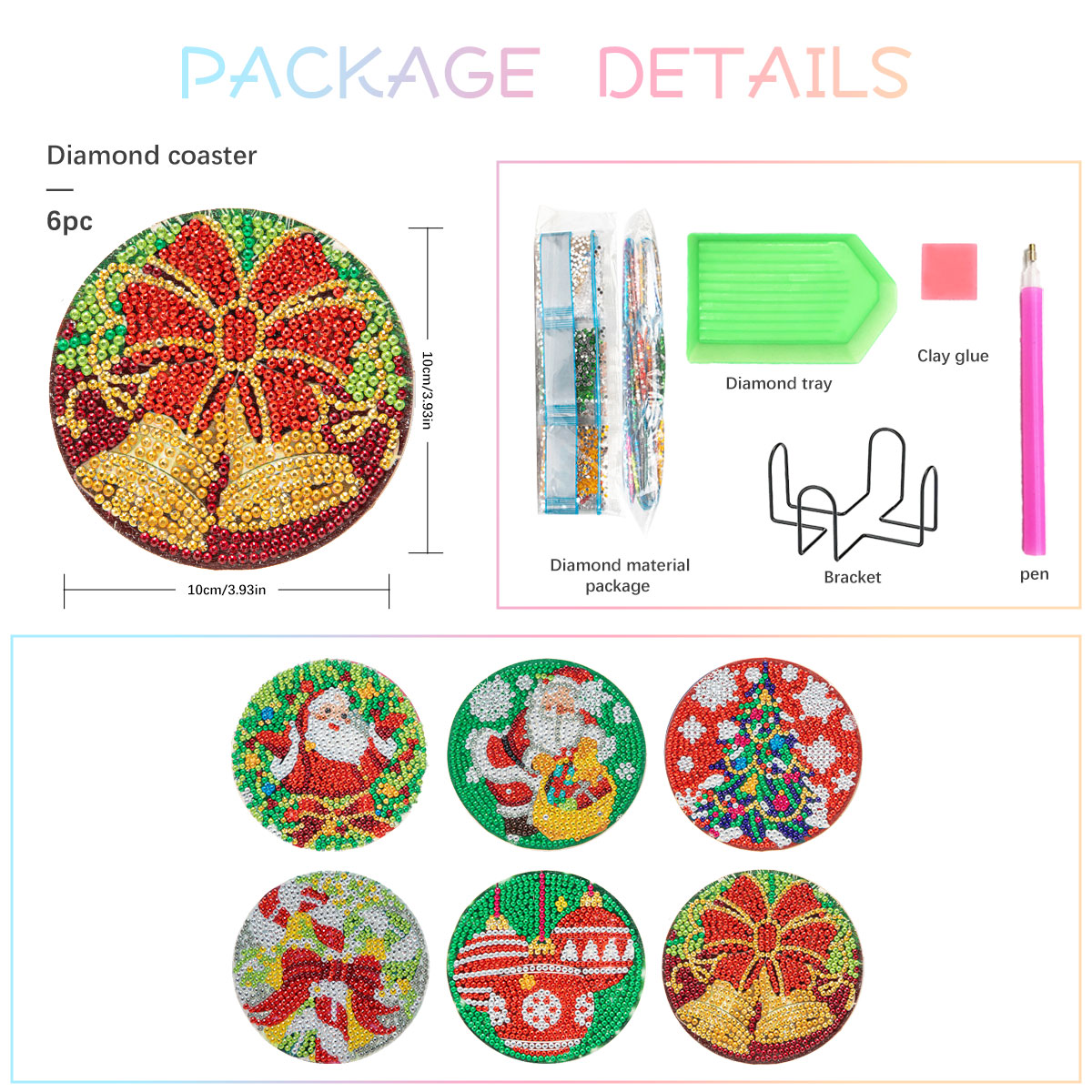 GATYZTORY 6pcs/Set DIY Diamond - Resin Art With Wood ulasan dan harga
