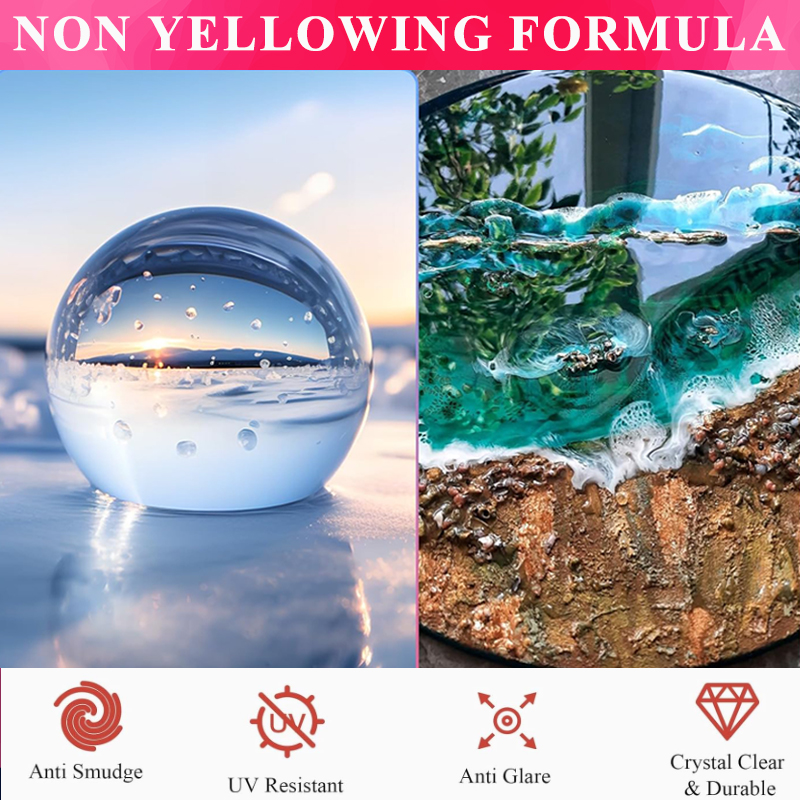 1:1 Crystal Clear Epoxy Resin  - Resin Art With Wood ulasan dan harga