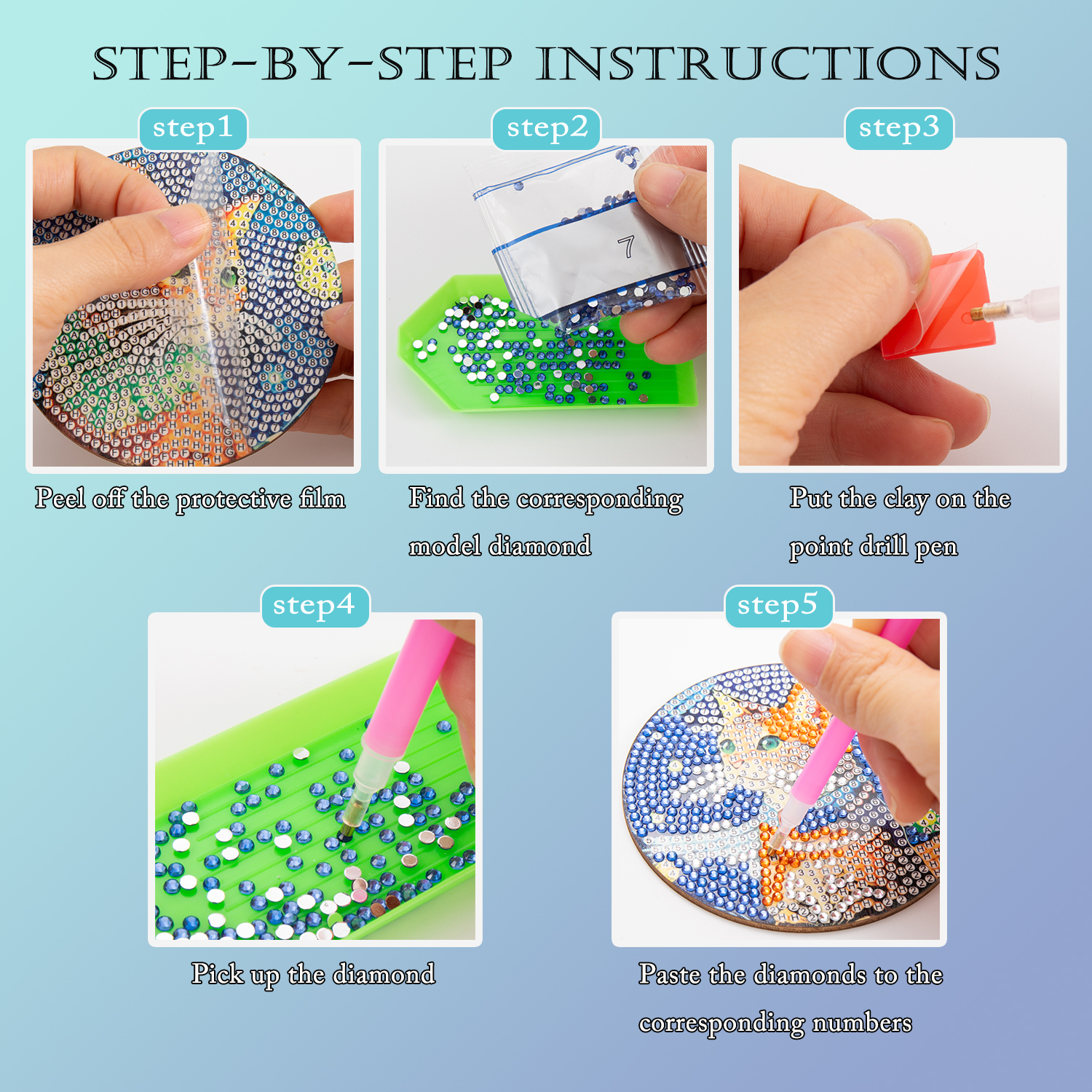 8 diamond painting coasters wi - Resin Art Canvas ulasan dan harga