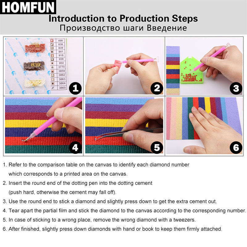 HOMFUN Full Square/Round Drill - Resin Art Guide Book ulasan dan harga