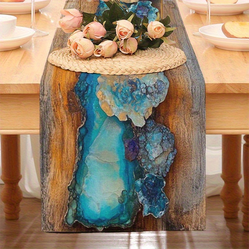 Resin Geode Table Runner Polye - Resin Art Geode ulasan dan harga