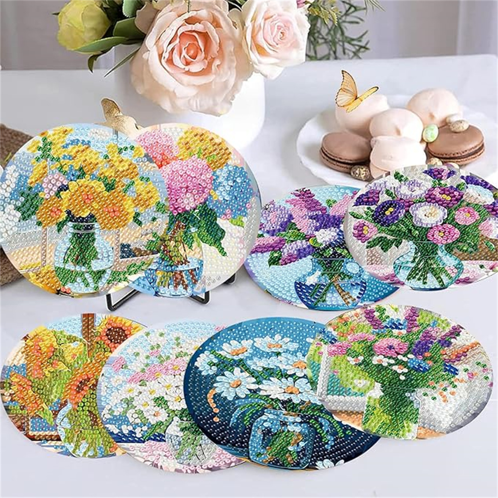 8-piece set of diamond paintin - Resin Art Canvas ulasan dan harga