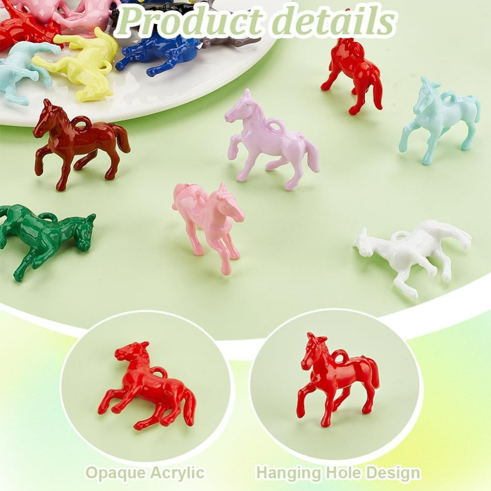 48pcs Opaque Acrylic Pendants  - Resin Art Materials Kit ulasan dan harga