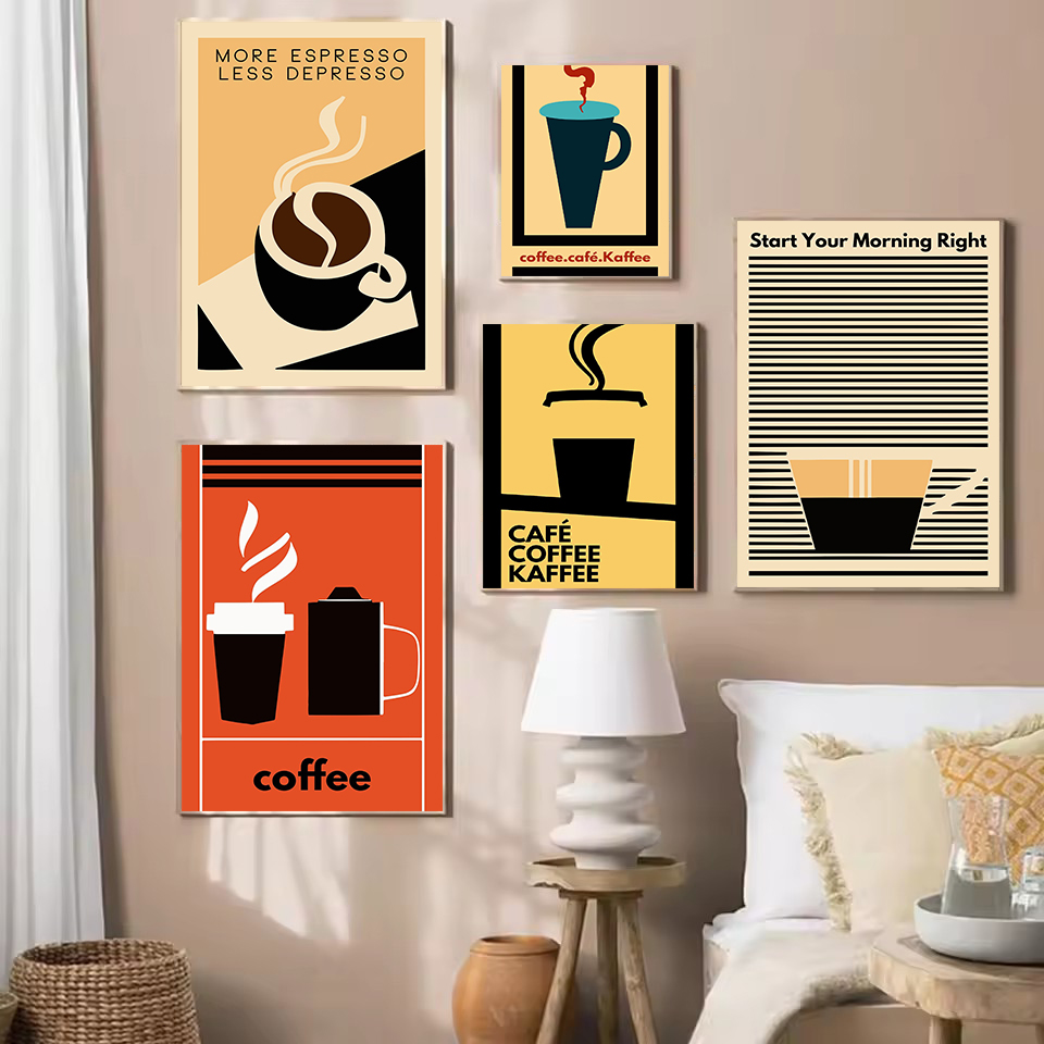 Retro Minimalist Funny Coffee  - Resin Art Quote ulasan dan harga
