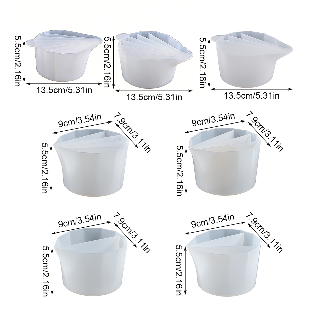 1pc Silicone Split Cup with Di - Resin Art Pouring ulasan dan harga
