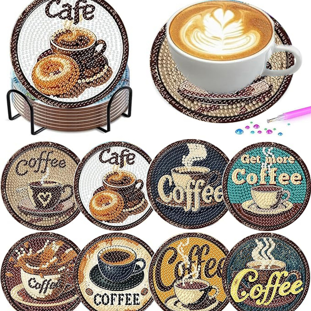8 pieces/set of diamond painte - Resin Art And Craft ulasan dan harga
