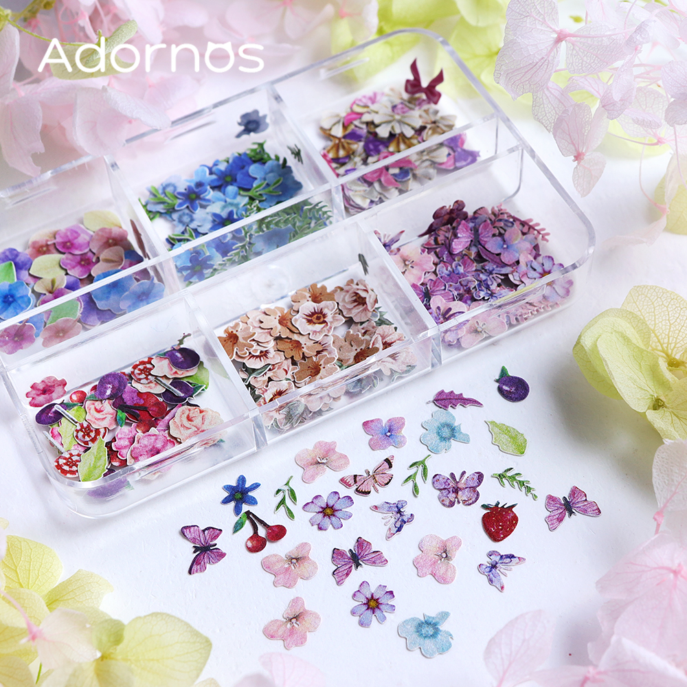 180pcs/box Wood Pulp Flowers C - Resin Art With Wood ulasan dan harga
