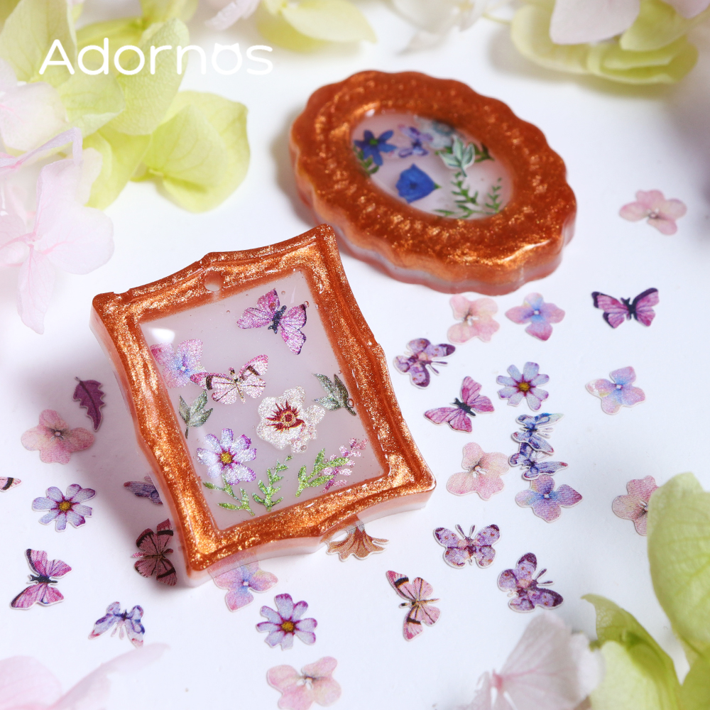 180pcs/box Wood Pulp Flowers C - Resin Art With Wood ulasan dan harga