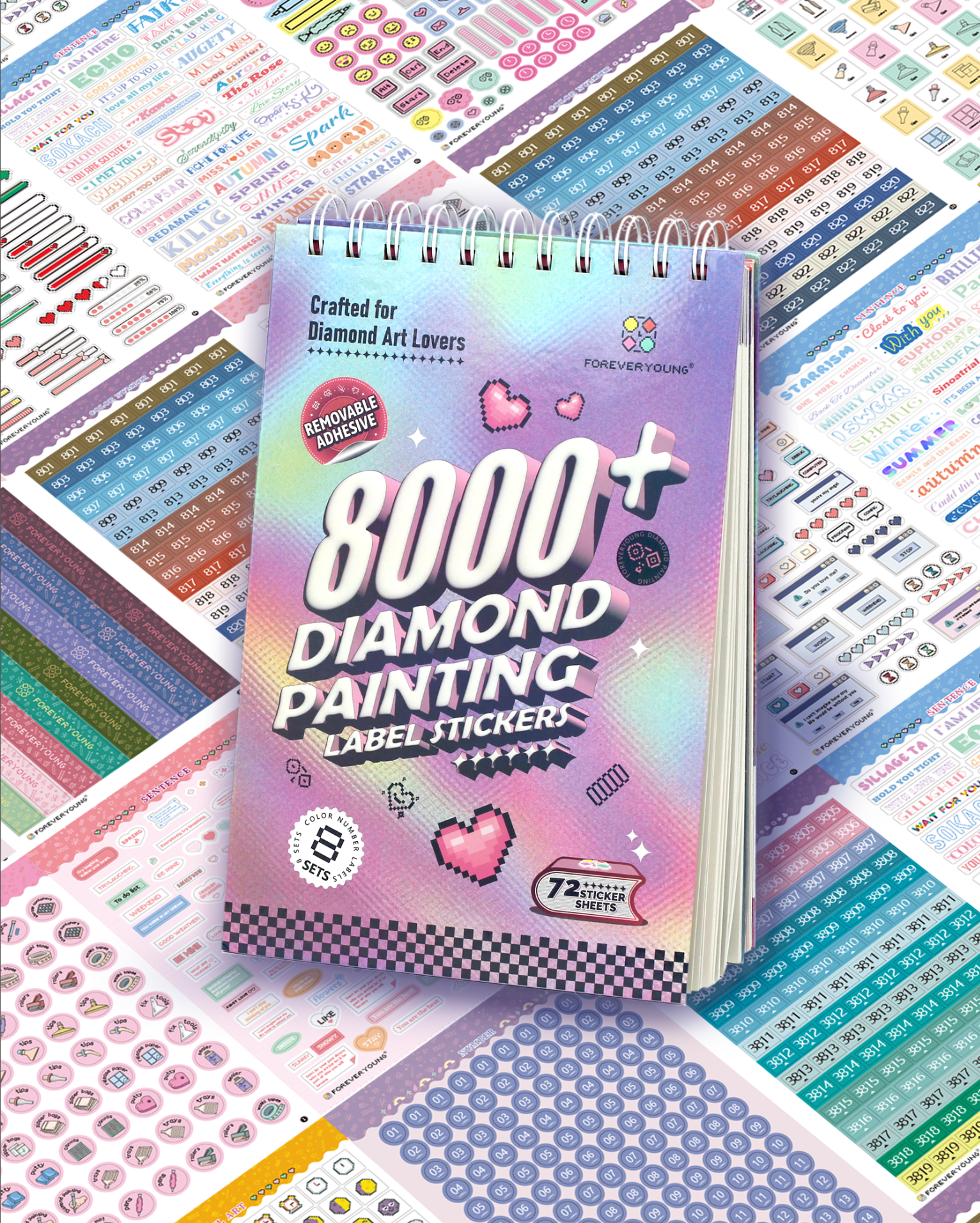 Diamond Painting Label Sticker - Resin Art Guide Book ulasan dan harga