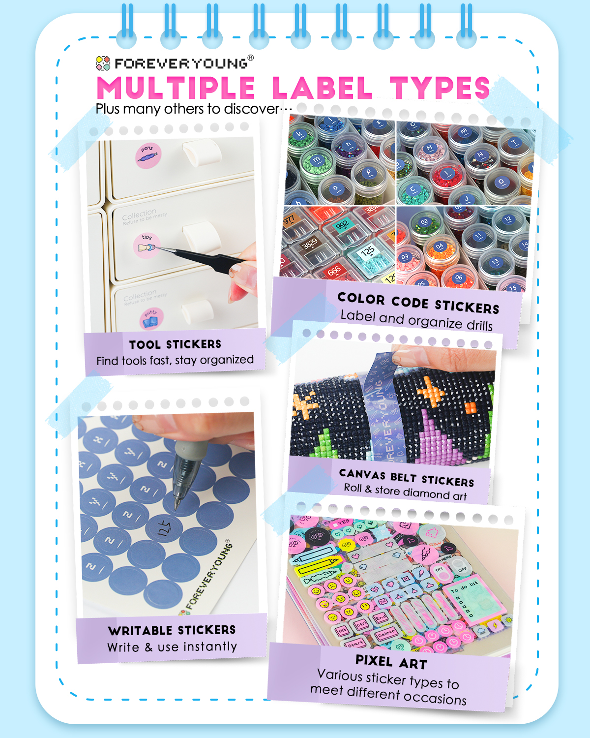 Diamond Painting Label Sticker - Resin Art Guide Book ulasan dan harga