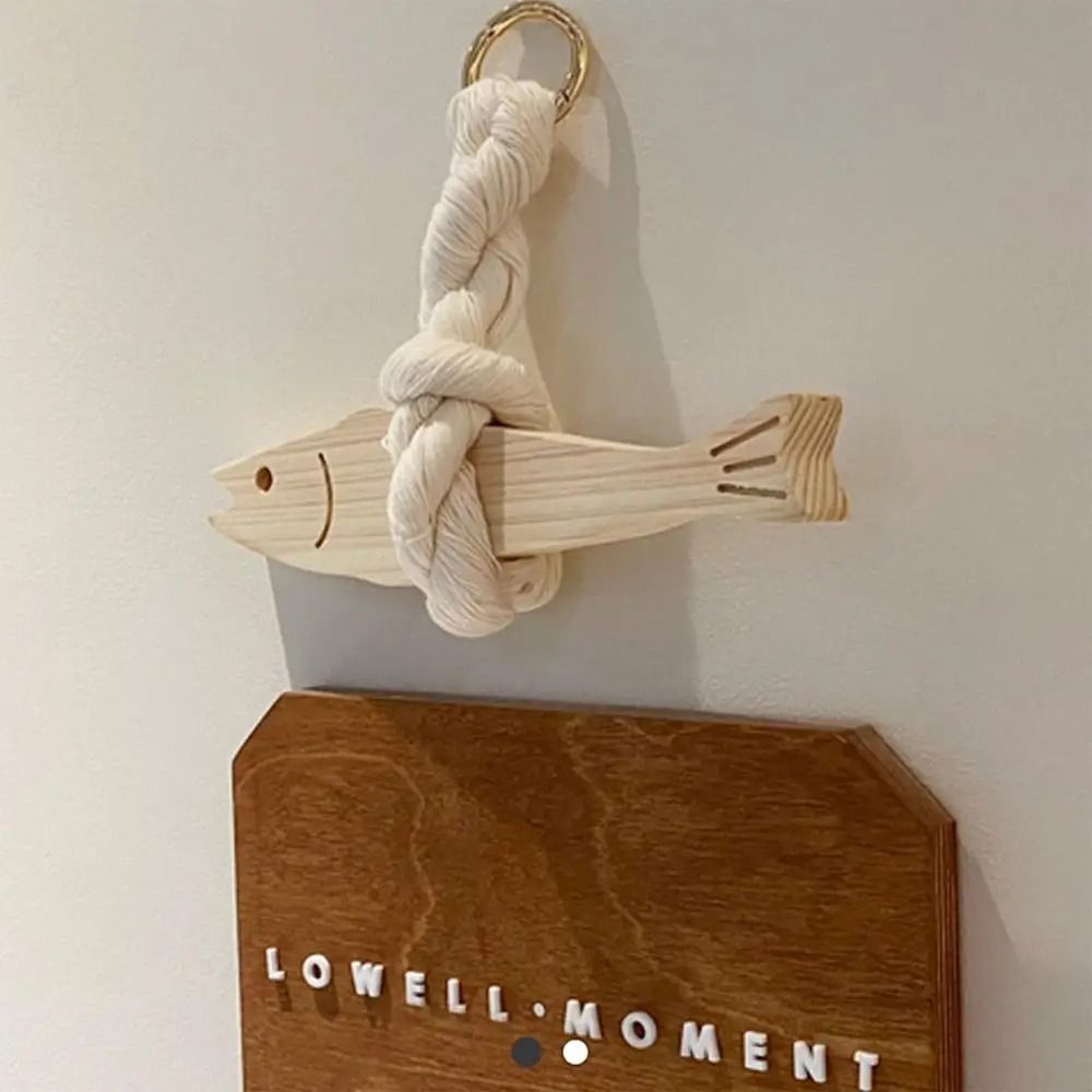 Fish Hanging Decoration Wooden - Resin Art With Wood ulasan dan harga